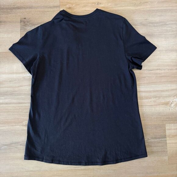 The North Face Womans Terrain Short Sleeve Black Shirt Size L Outdoor Explore - Picture 4 of 9